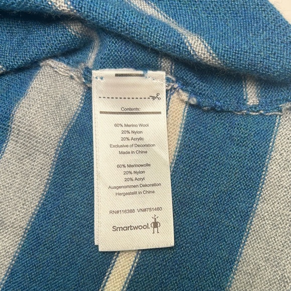 Smartwool Women's Split Stripe Sweater, V Neck, Medium, Merino Wool Blend - Picture 4 of 8